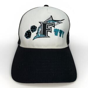 Vintage Miami Florida Marlins 777 Casino Theme Adjustable Snapback Cap Hat ROK